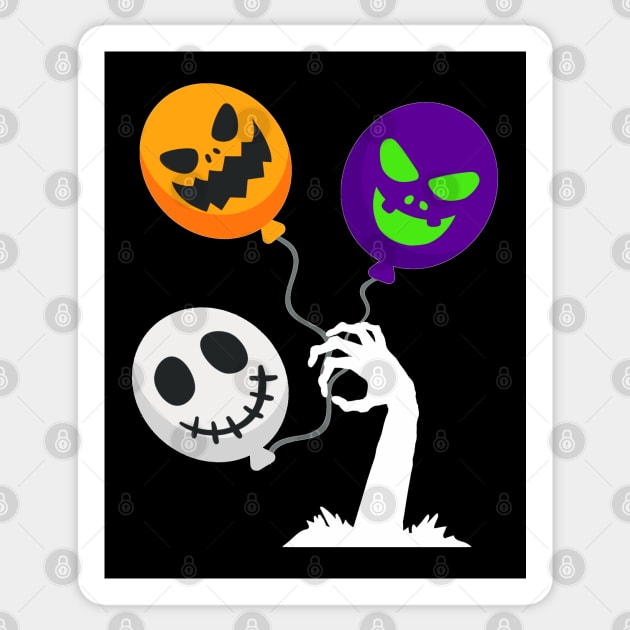 Zombie Balloons Sticker by Nuletto